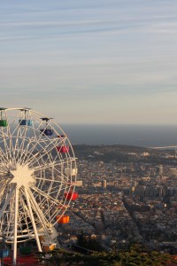 Widok na Barcelonę z Tibidabo